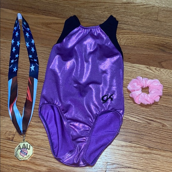 GK Other - Purple GK Elite Child Medium Gymnastics Leotard